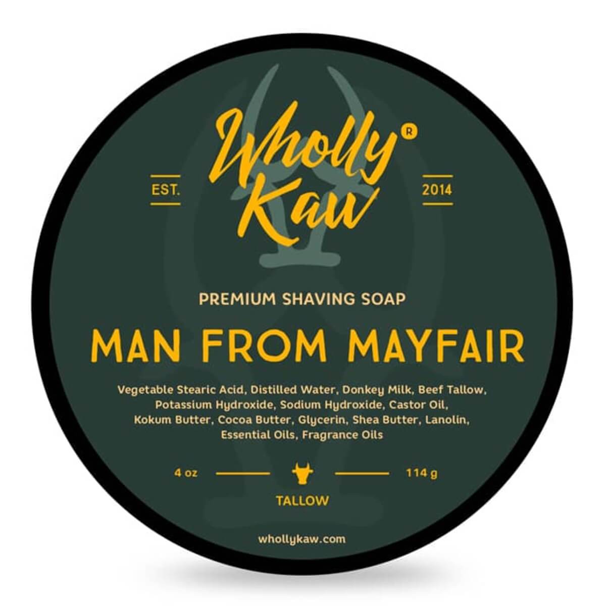 Wholly Kaw shaving soap Man from Mayfair 114g